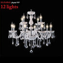 GobekUsa Crystal Chandelier with 18 White Arms LED Candle Lights suitable for Living Bedroom