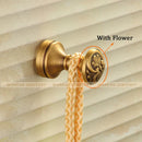 GobekUsa Antique Brass Robe Hook Single Clothes Hanger Towel Bathroom Coat Door Hooks