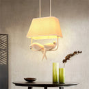 GobekUsa Bird Cage Chandelier: Resin Retro Luminaria Pendant Lamp for Dining Room, Bedroom, Kitchen Island