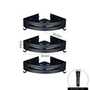 GobekUsa Aluminum Black Corner Basket Cosmetic Rack for Bathroom and Kitchen Storage