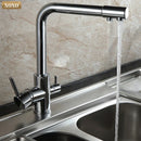 GobekUsa Black Kitchen Faucet Mixer Tap 360° Rotation Water Features