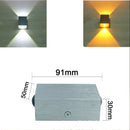 GobekUsa LED Square Wall Lamp for Bedroom/Dining/Restroom - Modern Up Down Spot Light