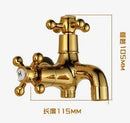 GobekUsa Brass Black Oil Brushed Double Washing Machine Faucet Tap