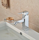 GobekUsa LED 3 Color Bidet Faucet, Single Handle Deck Mount Washbasin Mixer Tap, Chrome
