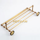 GobekUsa Brass Towel Rack, Antique Brass Holder, 50cm Shelf, Bathroom Accessories
