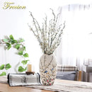 GobekUsa Bird Butterfly Porcelain Vase: British Rural Ceramic Flower Decoration