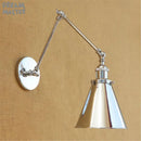 GobekUsa Dream Master Chrome Wall Sconce Silver Lustre Modern Metal Painted Wall Light