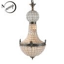 GobekUsa Art Deco Crystal LED Chandelier in 2 Sizes for Parlor, Bedroom, Lobby, Hotel