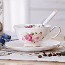 GobekUsa Elegant Ceramic Tea Cup Set 200ml British Porcelain Coffee Cup