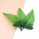 GobekUsa Decorative Flowers Wreaths Artificial Plants Silk Leaf Box Fake Leaves Needlework