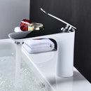 GobekUsa Basin Faucet Hot&Cold Mixer Tap Brass Gold/Chrome/White/Red/Black for Bathroom Sink