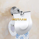 GobekUsa Crystal Chrome Toilet Paper Holder - Wall Mount Paper Towel Rack