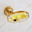 GobekUsa Brass Gold Bathroom Hardware Set: Towel Rack, Paper Holder, Toilet Brush, Hooks, Towel Ring