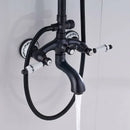 GobekUsa Dual Handle Shower Faucet Set with 8" Rainfall Head and Handshower