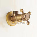 GobekUsa Antique Brass Triangle Valve Water Control Bathroom Tap 1/2*1/2 Angle Valve