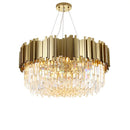 GobekUsa Gold LED Crystal Ceiling Chandelier for Elegant Home Decor