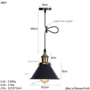 GobekUsa Gold Retro Edison LED Pendant Lights for Dinning Living Room Industrial Decor