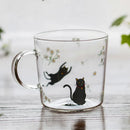 GobekUsa Killer Whale Glass Coffee Mug 350ml: Cute Polar Bear Tea Cup Heat Resistant Glass Beer Mug