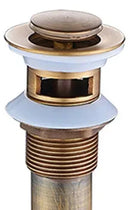 GobekUsa Brass Pop Up Sink Drain - Antique Bathroom Brass Pop-up Drain