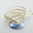 GobekUsa Gold Brass Double Layer Bathroom Shower Shelf Basket Holder