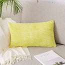 GobekUsa Corduroy Flocking Velvet Pillow Cover 40x60cm