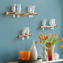 GobekUsa Bird Resin Hanger: Living Room Coat Towel Hat Holder and Kitchen Hook