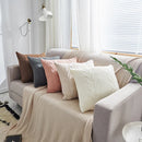 GobekUsa Double Cable Knit Cushion Cover in 5 Soft Colors, 45cm x 45cm