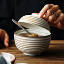 GobekUsa Japanese Style Ceramic Soup Bowl - Eco-Friendly Under Glazed Tureen