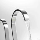 GobekUsa Brass Chrome Bathroom Sink Faucets Deck Mounted Double Handle Hot Cold Tap