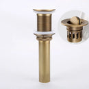 GobekUsa Antique Brass Vessel Sink Drain Strainer, Pop Up Stopper for Lavatory Basin