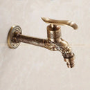 GobekUsa Dragon Carved Antique Bronze Mop Faucet for Bathroom and Garden