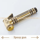GobekUsa Antique Brass Wall Mount Bidet Faucet for Hygienic Bathroom Shower Spray