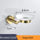 GobekUsa Golden Swan Bath Hardware Set: Towel Rack, Toilet Paper Holder, Tissue Roll Holder