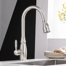 GobekUsa Gold Kitchen Sink Mixer Faucet with Pull Out Spray Head Rotation - WF-4118