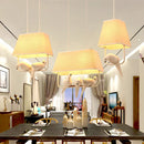 GobekUsa Bird Cage Chandelier: Resin Retro Luminaria Pendant Lamp for Dining Room, Bedroom, Kitchen Island