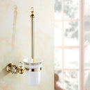 GobekUsa Crystal Brass Gold Bathroom Accessories Set