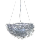 GobekUsa Bird's Nest Pendant Lights Gold Silver Aluminum Wire Nordic Art E27 Restaurant Bedroom