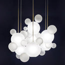 GobekUsa Frosted Glass Ball Pendant Light for Dining Room and Kitchen Decor