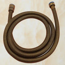 GobekUsa Antique Brass Shower Set: 8" Rain Head, Hand Shower, Hose, Angle Valve, Bracket