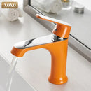 GobekUsa Bronze Green Fashion Basin Faucet, Single Hole Bathroom Mixer, Hot and Cold Water