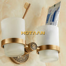 GobekUsa Aluminium Double Tumbler Holder for Bathroom Accessories
