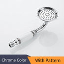 GobekUsa Antique Brass Hand Held Shower with Luxury Ceramics - Round Rainfall Faucet