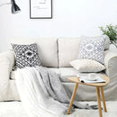 GobekUsa Aztec Embroidery Canvas Cushion Cover 45x45cm