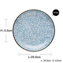GobekUsa Ceramic Dinner Plate Set - Round Solid Pattern, Made of Ceramic