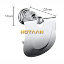 GobekUsa Crystal Chrome Toilet Paper Holder - Wall Mount Paper Towel Rack