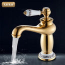 GobekUsa Bathroom Basin Faucet Deck Mounted Hot Cold Mixer 50045GT