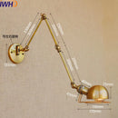GobekUsa Gold Swing Arm LED Wall Lamp Retro Loft Industrial Sconce
