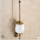 GobekUsa Copper Carved Bathroom Accessories Set: Towel Shelf, Towel Bar, Paper Holder, Cloth Hook