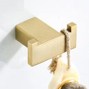 GobekUsa Bath Set: Towel Rack, Corner Shelf, Paper Holder, Mixer Faucet - Brushed Matt Gold