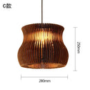 GobekUsa Chinese Paper Pendant Light for Restaurant Living Room, Southeast Asian Style